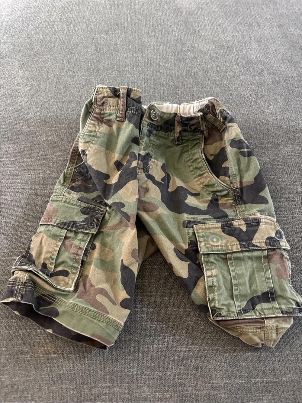 GAP Kids Camouflage Cargo Shorts - Green/Brown